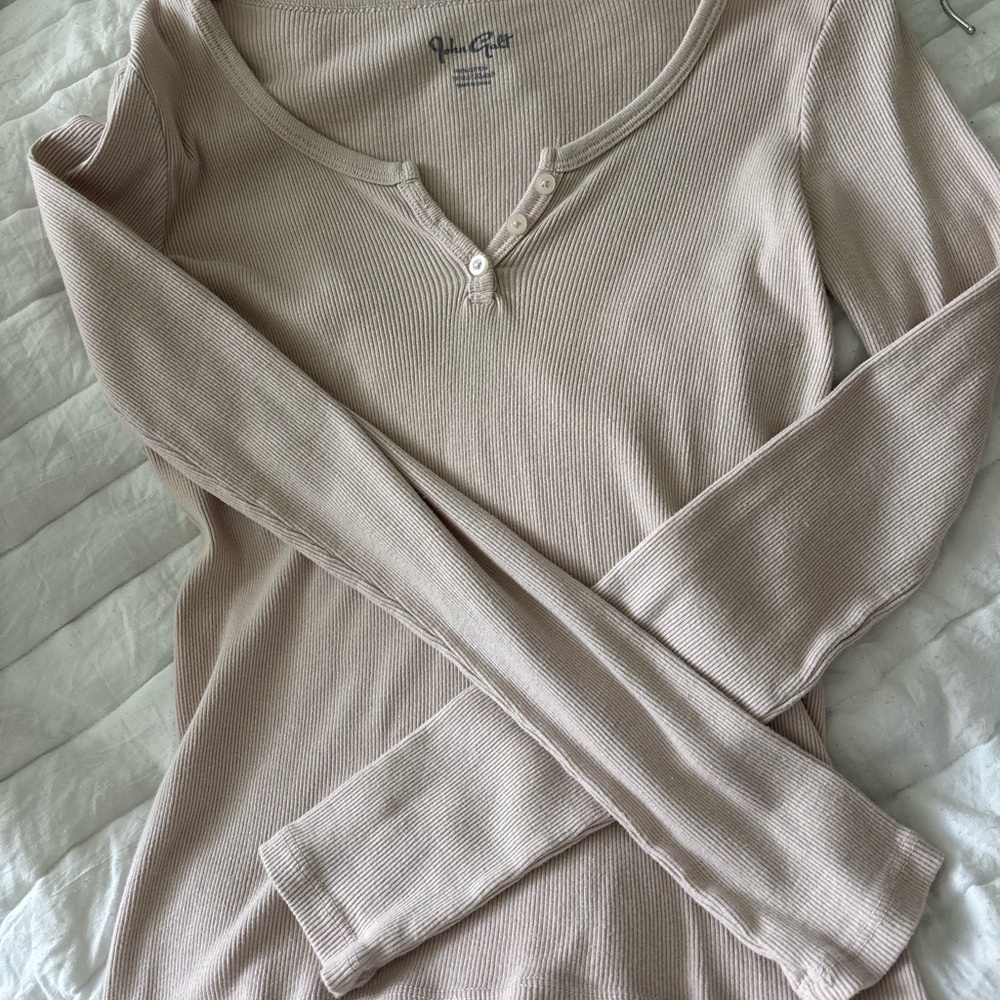 Light Pink Brandy Melville Henley Top